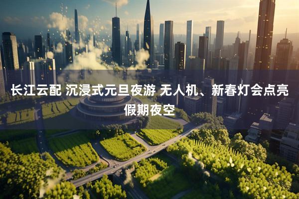 长江云配 沉浸式元旦夜游 无人机、新春灯会点亮假期夜空